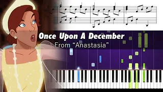 Anastasia - Once Upon A December - Piano Tutorial with Sheet Music