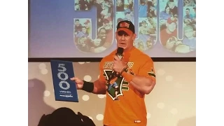 Sights from the John Cena 500th Wish Celebration Ceremony at Dave and Buster's