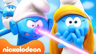 26 Minutes of the Smurfs ESCAPING Danger 😱 | Nicktoons