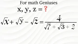 Mathematics Problem Only Math Geniuses Can Solve | Russia Math Olympiad Question.
