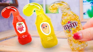 Viral Miniature M&M Honey Jelly Bottle | ASMR Cooking Mini Food