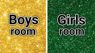 Boys room vs Girls room👨‍🦰😅👩‍🦰🤩#boy #girls#boysvsgirls