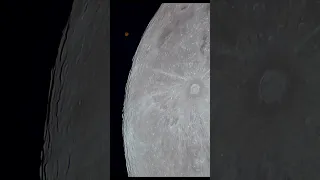Mars and moon occultation through my telescope #science #shorts #astronomy
