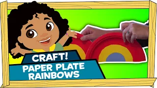 Kid Crafts: Paper Plate Rainbows - Darwin and Newts