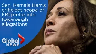 Kamala Harris delivers impassioned rebuke of FBI probe of Kavanaugh allegations