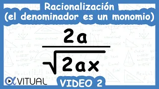 Racionalización (el Denominador es un Monomio) | Video 2 de 4