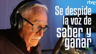 La despedida de Juanjo Cardenal, la voz de 'Saber y ganar'