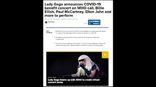 Lady Gaga: One World Together At Home Concert. Dr. Fauci Jesuit Agenda. Catholic Coronavirus Cartoon