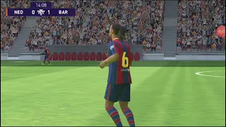 ronaldinho first goal for barca in pes 2021