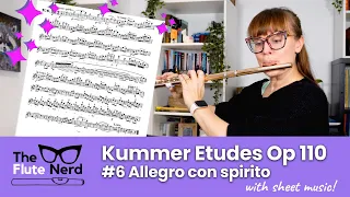 Flute Etude #6 from Kummer 24 Etudes mélodiques Op 110