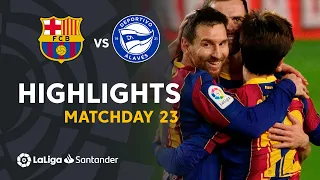 Highlights FC Barcelona vs Deportivo Alavés (5-1)