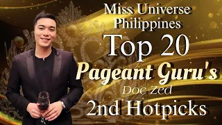 Doctor Zed's Top 20  2ND HOTPICKS #missuniversephilippines