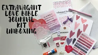 EXTRAVAGANT LOVE Bible Journaling Kit Unboxing | Creative Faith & Co.