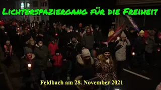 FELDBACH am 28.11.2021: LICHTERSPAZIERGANG für die FREIHEIT ❤️💪🏼❤️