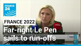 France's far-right Le Pen sails to parliamentary run-offs, urges voters to deny Macron a majority