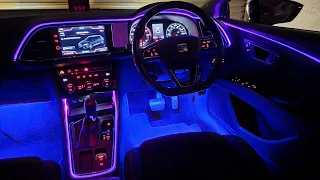 Seat Leon Fr/Cupra 5F Ambient Light Install | RGB LED Car Interior Lights