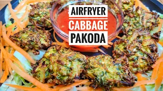 Crispy Cabbage Pakoda 😋in Air Fryer | Try this once ❤️| Quick & Easy Evening Snacks | #EktasKitchen