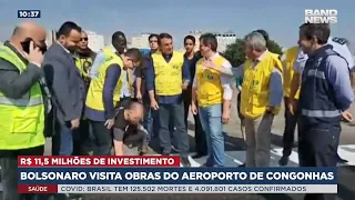 Bolsonaro visita obras do Aeroporto de Congonhas