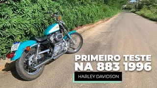 Primeiro teste na Sportster 883 carburada