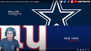 49ERS FAN REACTS TO Dallas Cowboys vs. New York Giants | 2023 Week 1 Game Highlights