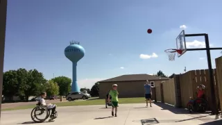 Wheelchair three point shot