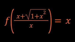 Solving A Functional Equation | Substitution