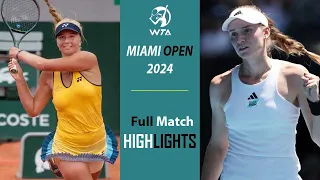 Elena Rybakina vs Clara Tauson Highlights | Miami Open 2024