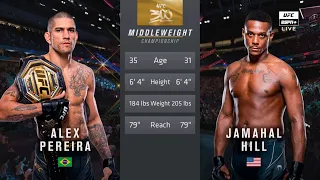 🔴 UFC 300: Alex Pereira vs. Jamahal Hill | Full Fight & Highlights | Light Heavyweight Title Bout