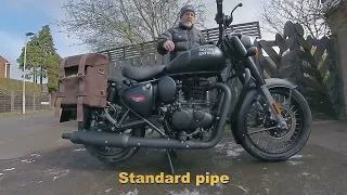Royal Enfield Classic 350 - Testing a decat pipe