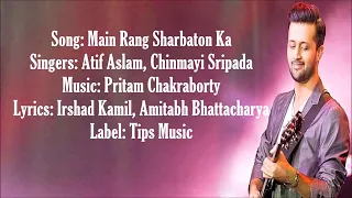 Main Rang Sharbaton Ka Atif Aslam & Chinmayi Sripada Lyrics With English Translation 2   YouTube   C