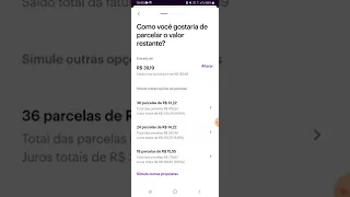 Parcelar fatura do Nubank | Vale a pena | Confira a simulação