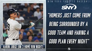 Aaron Judge on the first three home run game of his career | Yankees Post Game | SNY