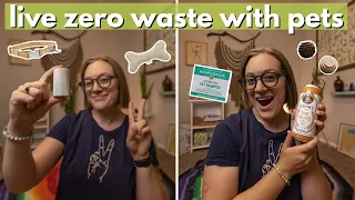 How to live ZERO WASTE WITH PETS! Eco-friendly dog and cat supplies + eco habits with pets