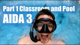 AIDA 3 Part 1 Freediving Course | Pool and Classroom Sessions (Ft. Andrew & Lilly) Dive World Canada