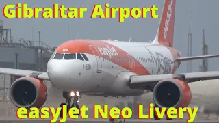 easyJet Neo Takeoff/Landing at Gibraltar Airport