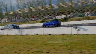 Audi RS3 vs Golf R   1/4 mile Drag Race | 4K 60p