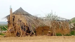 rural life style bushcraft in nature asmr [ 1day nomadic life style in rain ]