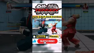 Tekken Tag 2 | Jack-6 & P.Jack Combo #shorts#ytshorts#tekken##jack-6#games#viral#p. jack#damage