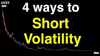 4 Ways to Short Volatility  -  Ranked from WORST to BEST!