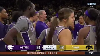 Last minute of Kansas State vs Iowa