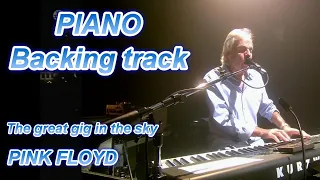 PINK FLOYD - The great gig in the sky - Piano backing track + Vocal - Live effect