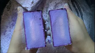 Dyed Purple Gym Chalk with Soft Powdery Reforms • Oddly Satisfying ASMR