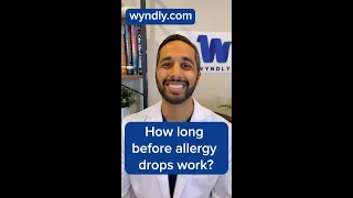 How Long Does It Take Before Allergy Drops Work? #shorts