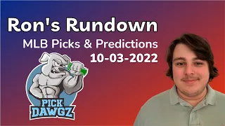 MLB Picks & Predictions Today 10/3/22 | Ron's Rundown