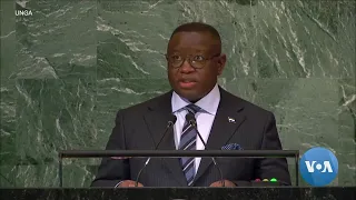 Sierra Leone President Julius Maada Bio Addresses 77th UNGA