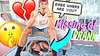 MISSING GIRLFRIEND PRANK ON BOYFRIEND! *HE CALLED THE COPS*