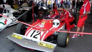 Ferrari 312 B3 Niki Lauda 1974 at Goodwood Festival of speed 2011 warming up