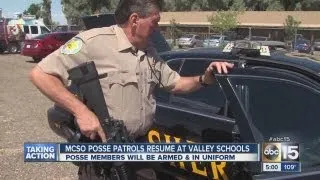 Sheriff's school posse patrol program begins