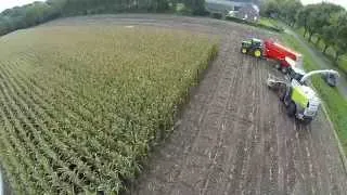 mais hakselen met nieuwe claas jaguar 940