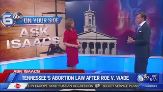 What is Tennessee's abortion law after Roe V. Wade overturned